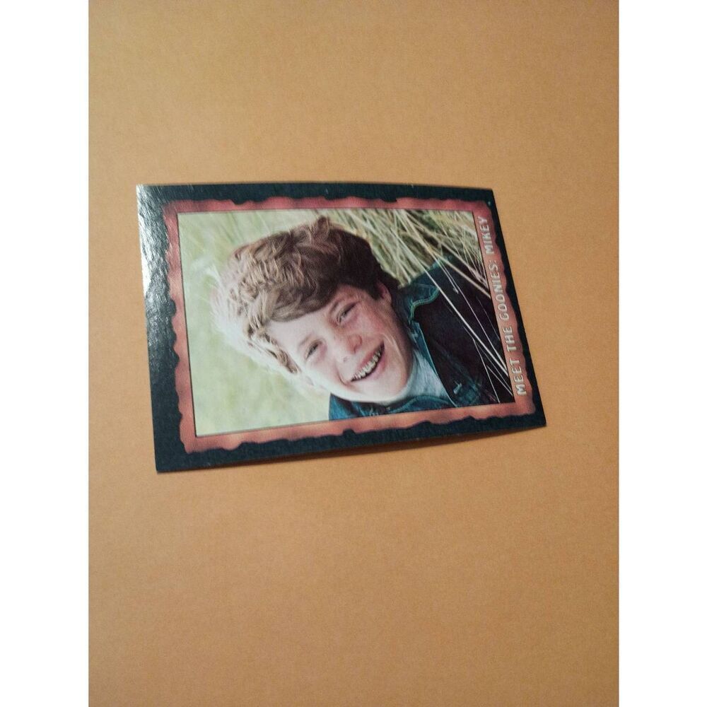 Vintage 1985 Warner Bros Topps Chewing Gum The Goonies Trading Card #2 Mikey